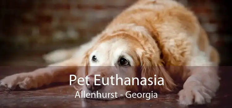 Pet Euthanasia Allenhurst - Georgia