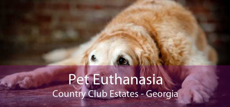 Pet Euthanasia Country Club Estates - Georgia